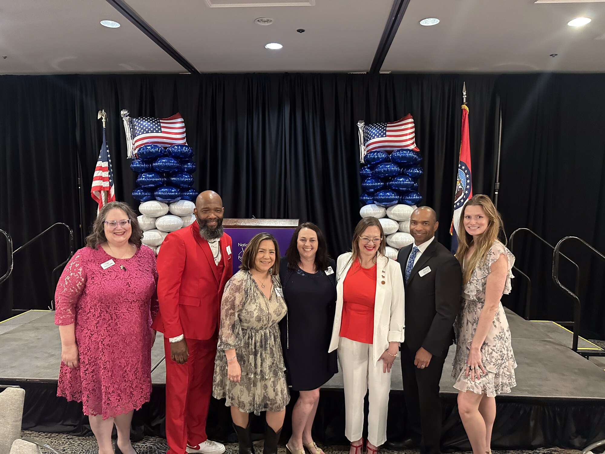 Amber at a National Women's Political Caucus event