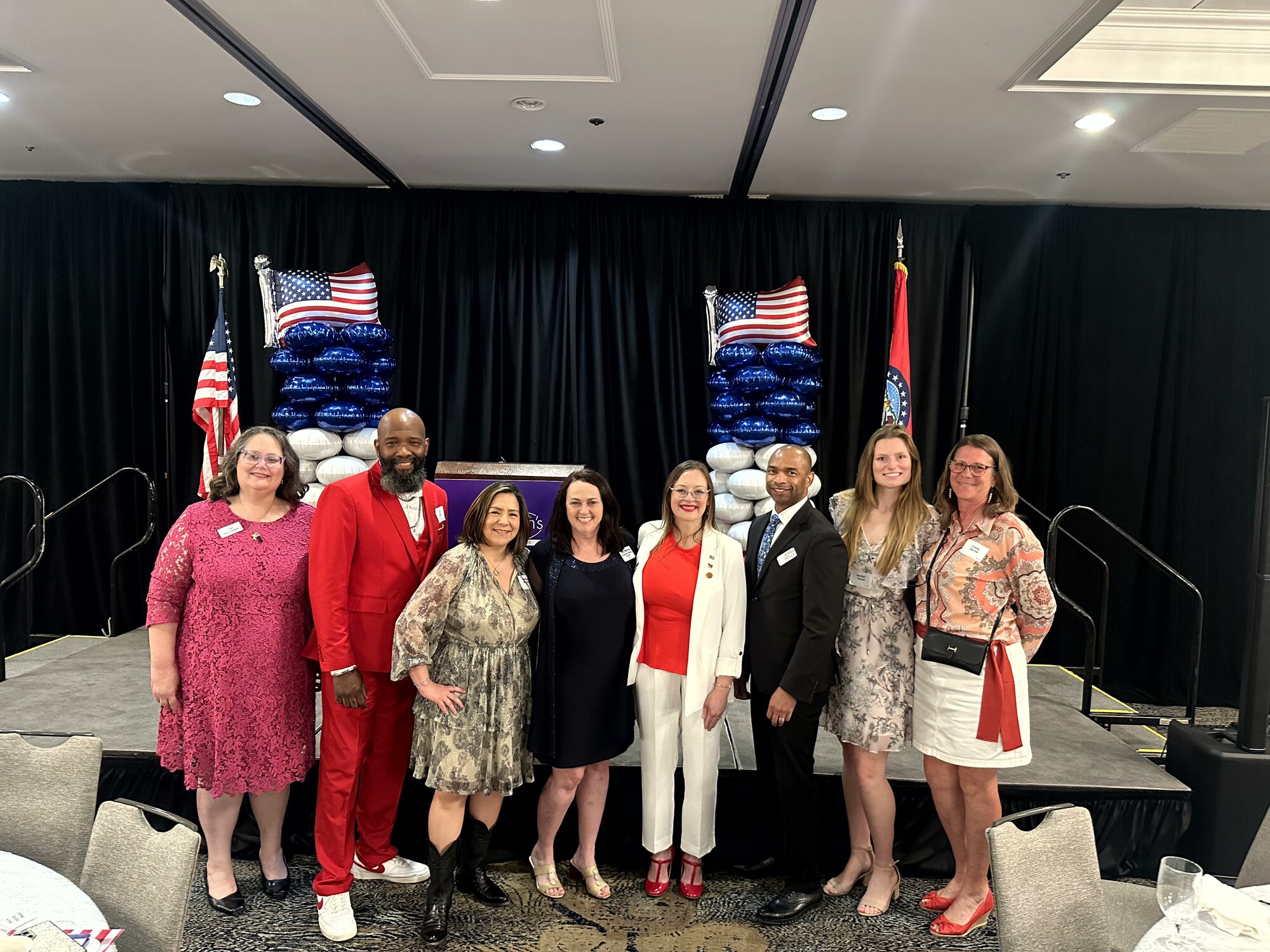 Amber with members of the National Women's Political Caucus